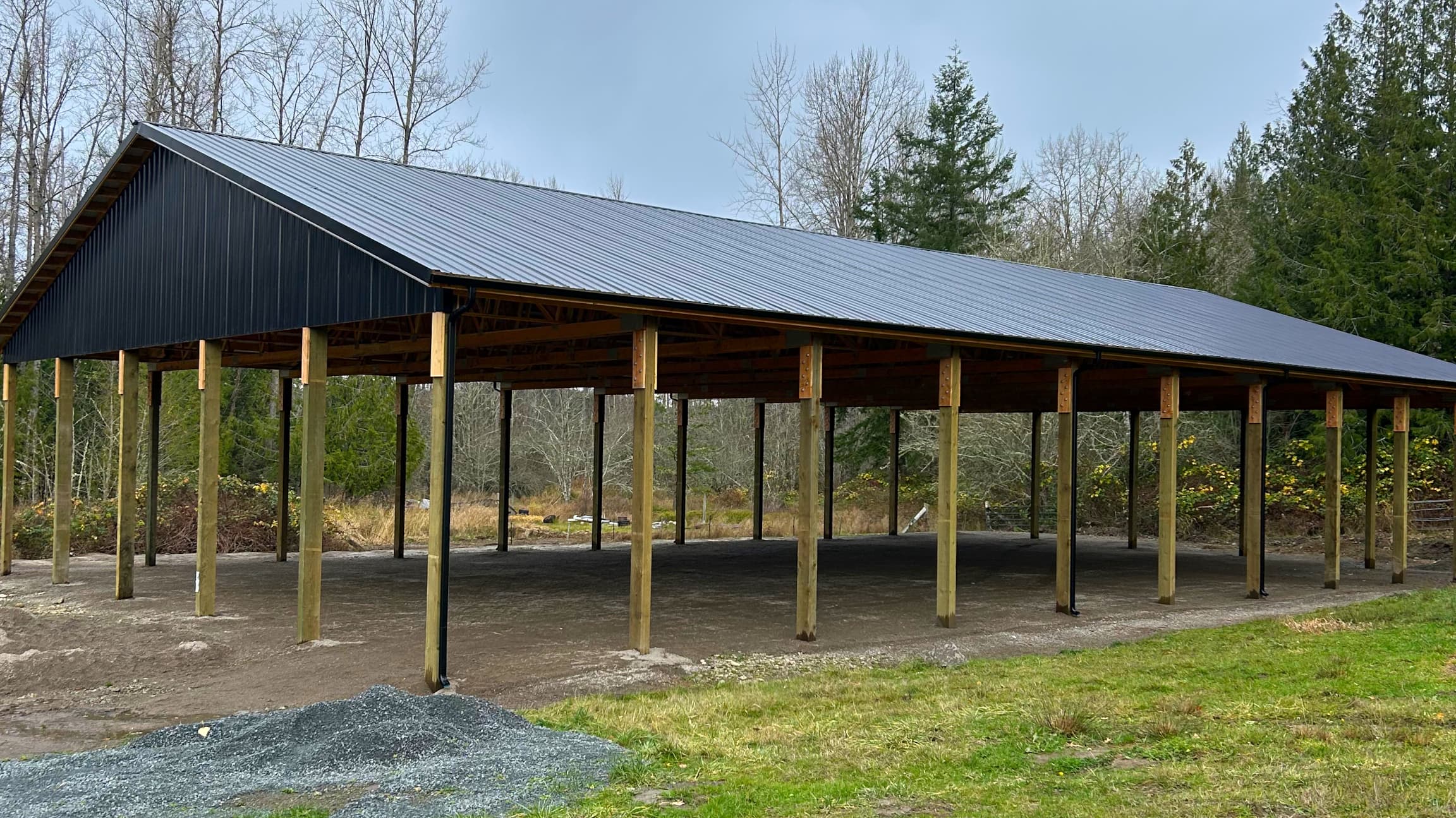 Eatonville Horse Arena: 60x100 Post-Frame Construction